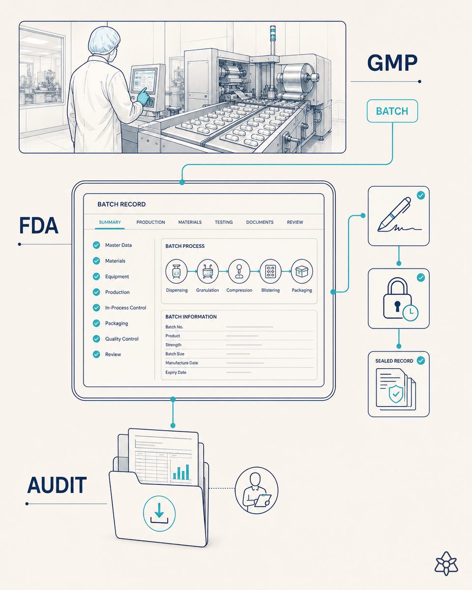 GMP pharmaceutical cartoning line with an iLEAN Vision camera over the belt detecting a carton without a leaflet before sealing