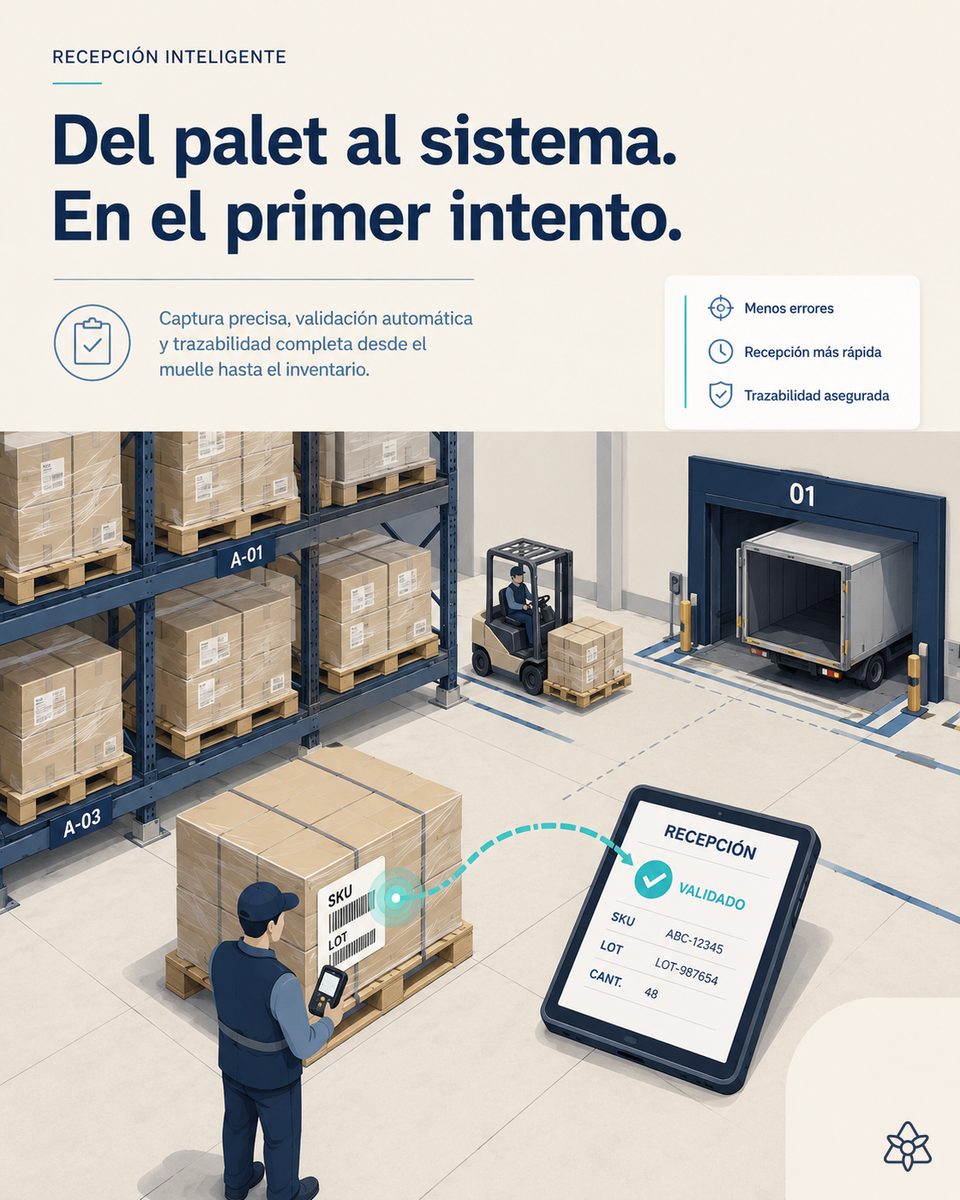 Shared industrial aisle with a pedestrian-forklift crossing and an Edge camera above it; amber signal warning with margin — workplace safety with iLEAN