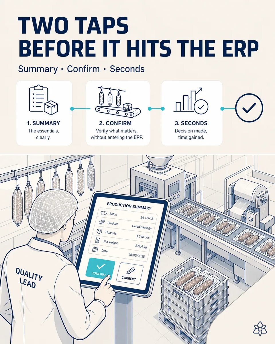 Review captured information before posting it to the ERP — IRIS Connect