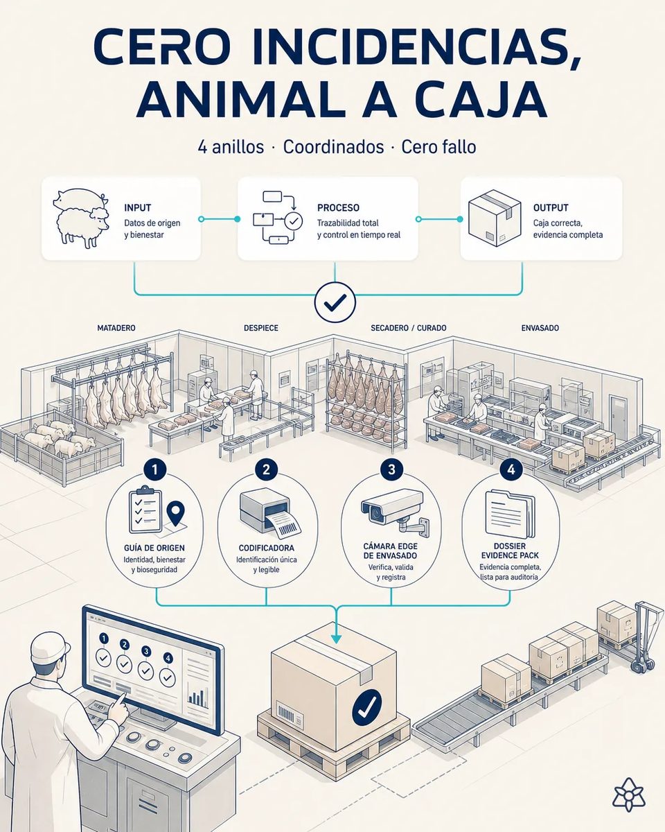 Del parte de matadero al lote de canal verificable