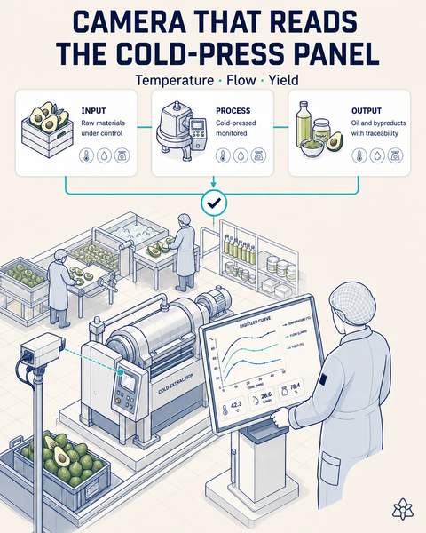 The cold-press panel, read by camera