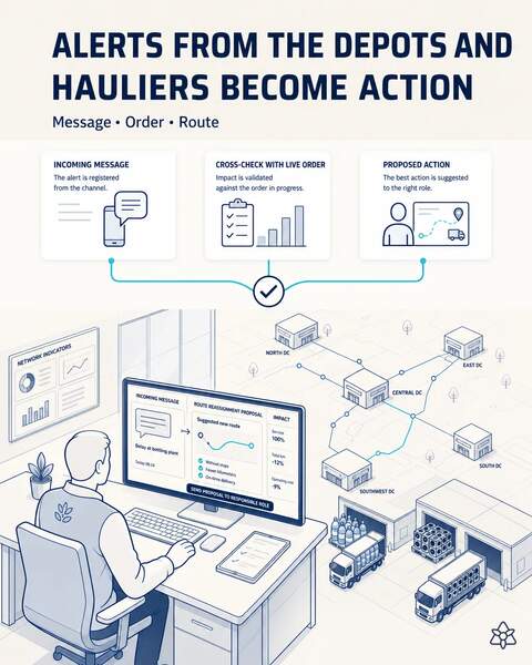 The network's alerts, turned into action