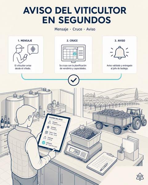 El aviso del viticultor, a tiempo
