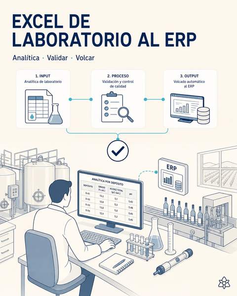 La analítica de enología llega al ERP