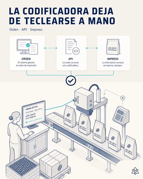 La codificadora deja de teclearse