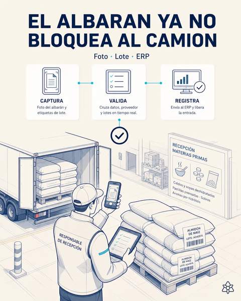 El albarán ya no bloquea al camión