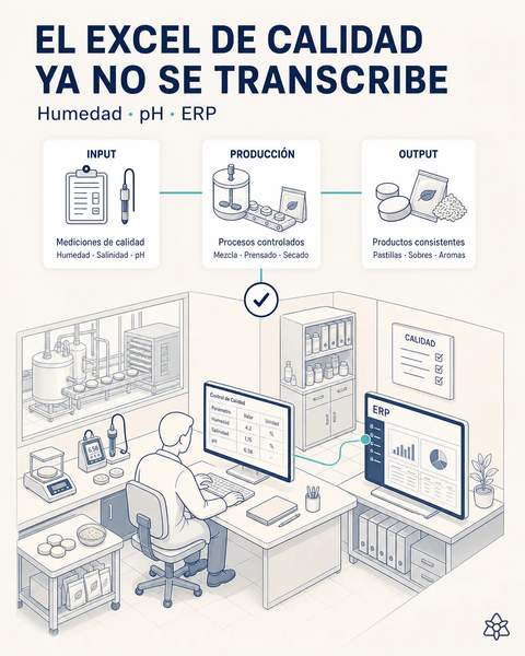 El Excel de calidad ya no se transcribe