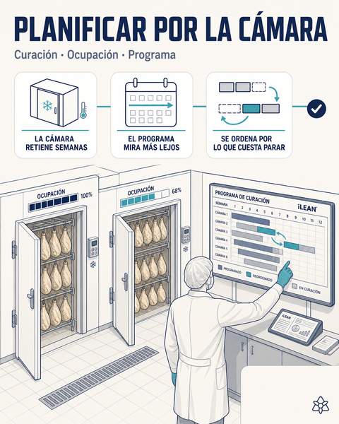 Planificar cámaras de curación y hornos sin huecos ni paros