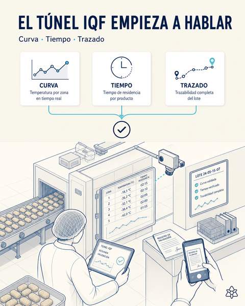 El túnel IQF empieza a hablar