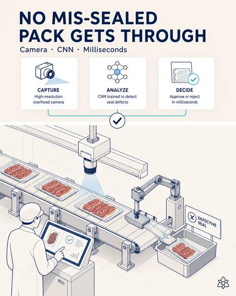 Visual inspection of cured-meat packaging