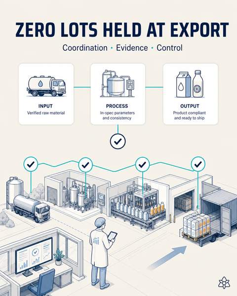 Zero lots held at export