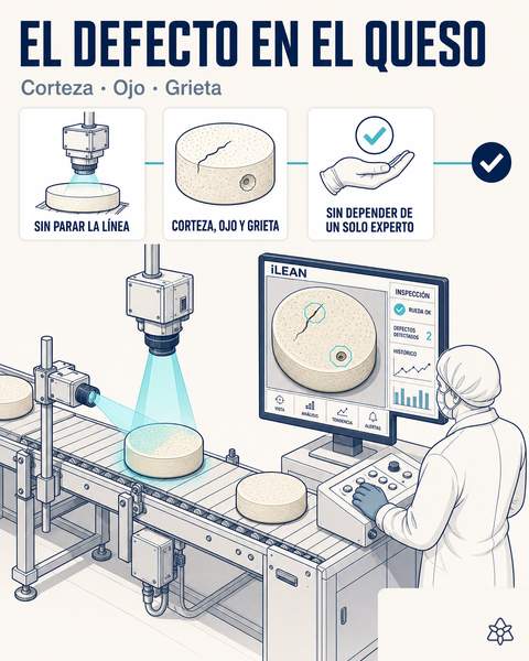 Detección de defectos en queso por visión