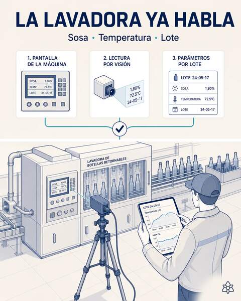 La lavadora de retornable habla