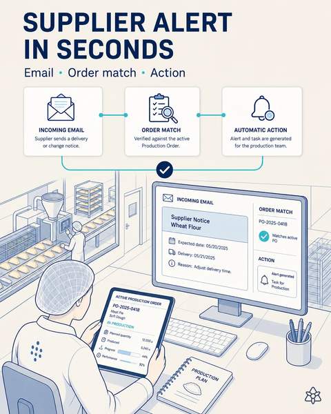 The supplier alert, read in time