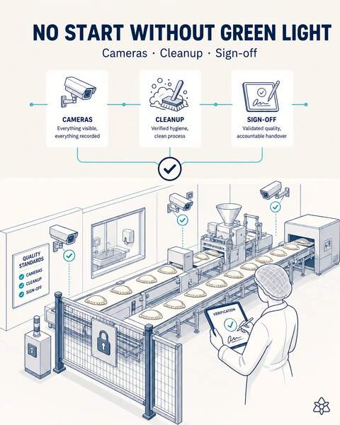 No start-up without the cameras' green light