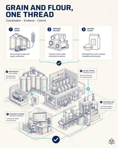 Grain-to-flour traceability that scales
