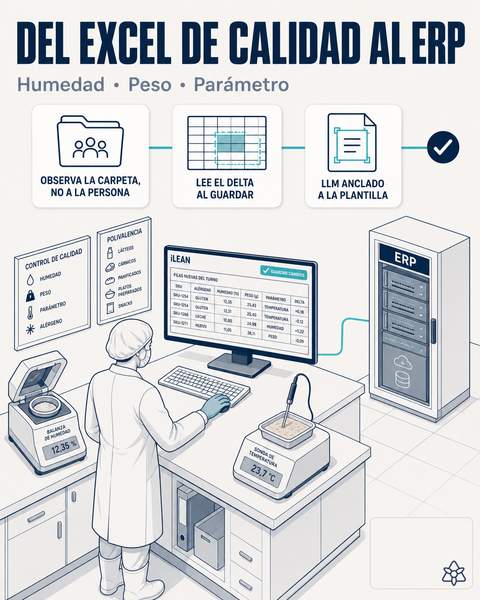 Excel del laboratorio → ERP