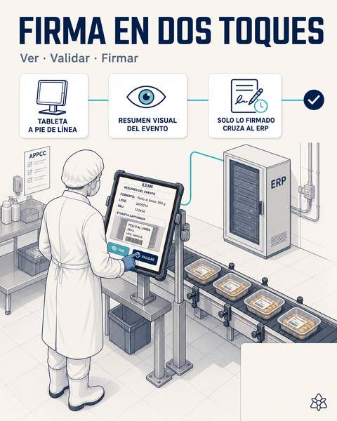 Verificación humana: tableta a pie de línea