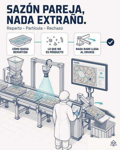 Sazón uniforme y cuerpo extraño bajo control