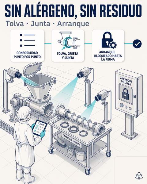 Validación de limpieza entre lotes con alérgenos