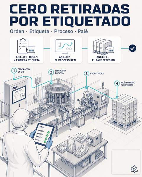 Cero retiradas por etiquetado erróneo (sistema flagship)