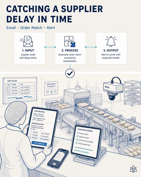 The ingredient delay, caught in time