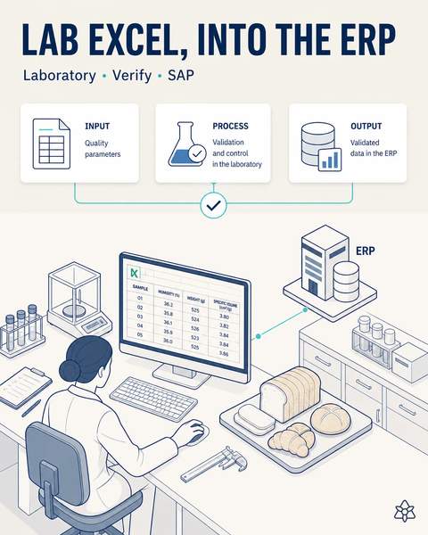 Lab moisture and volume reach the ERP