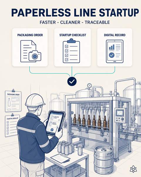 Paperless line startup
