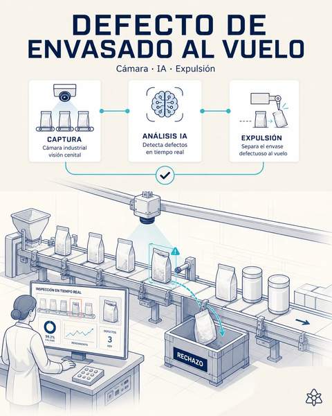 Cada saco inspeccionado antes del palé