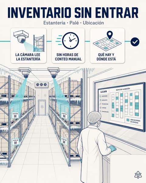Inventario en cámara refrigerada por visión