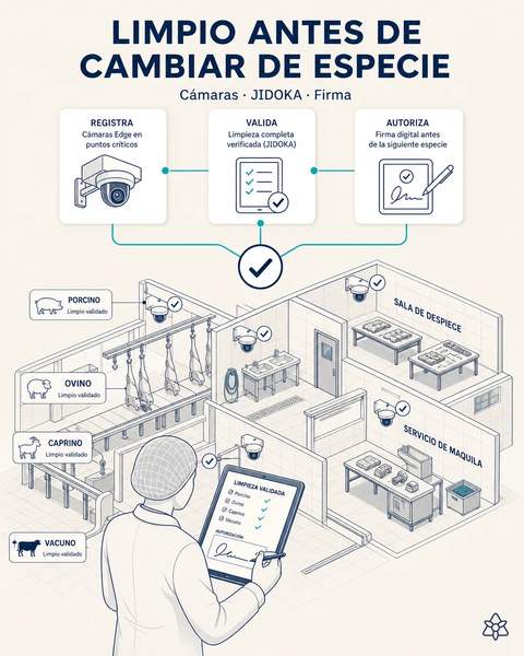 Cambio de especie validado por cámara