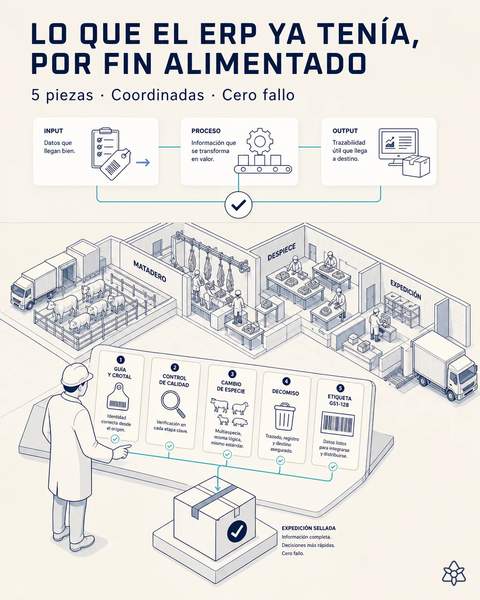Trazabilidad completa del crotal a la caja