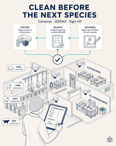 Species changeover validated by camera