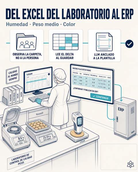 Excel del laboratorio → ERP