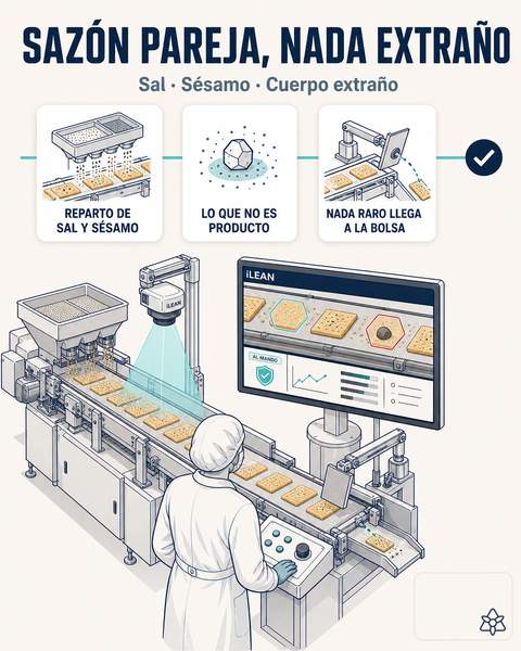 Sazón uniforme y cuerpo extraño bajo control