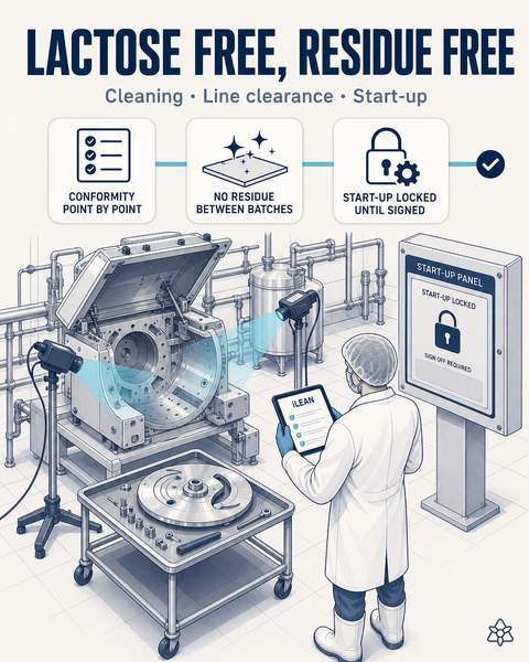 JIDOKA AI validating the lactose-free and PDO changeover