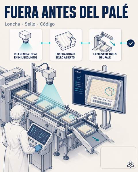 Visión Edge sobre la loncheadora y la envasadora