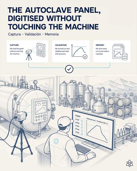 The autoclave panel starts talking