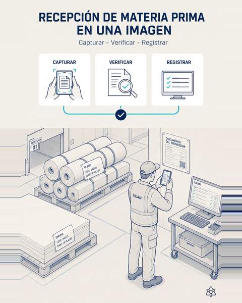 Raw material receiving in one photo