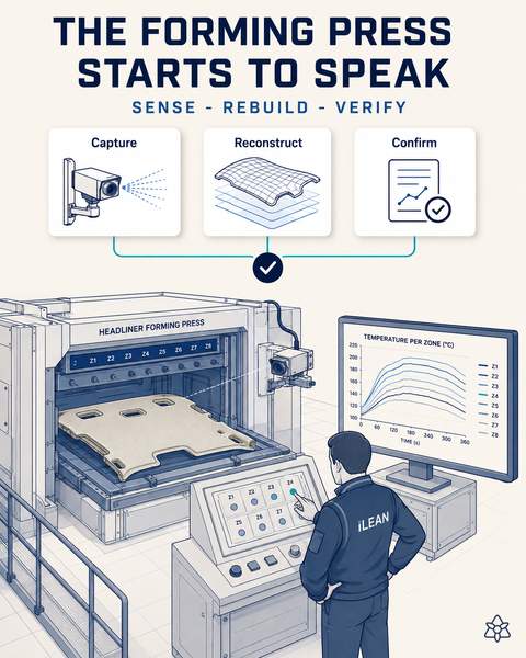 The forming press starts to speak