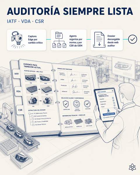 Evidence pack IATF 16949 + CSR por OEM