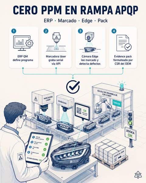 Cero PPM cliente en rampas APQP (flagship)