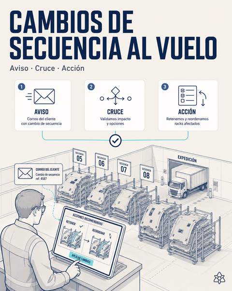 Cambios de secuencia leídos al vuelo