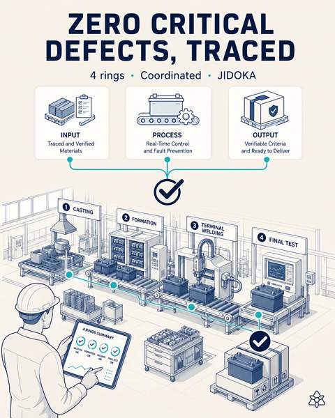 Zero critical defects, fully traced