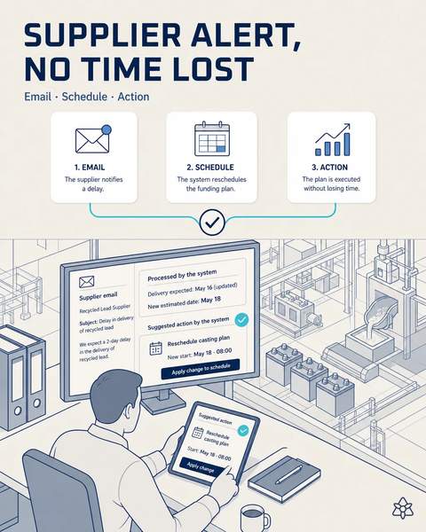 Recycled lead delays caught in seconds