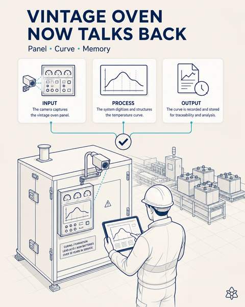 The curing oven panel talks back