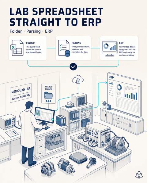 Lab results straight into the ERP