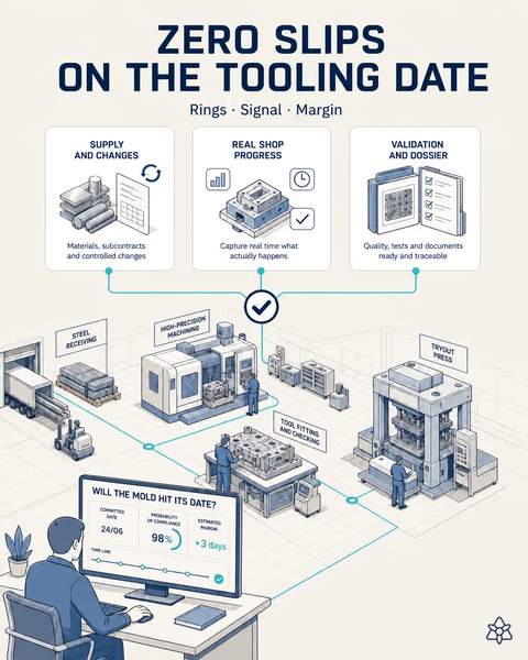 Zero slips on the tooling date