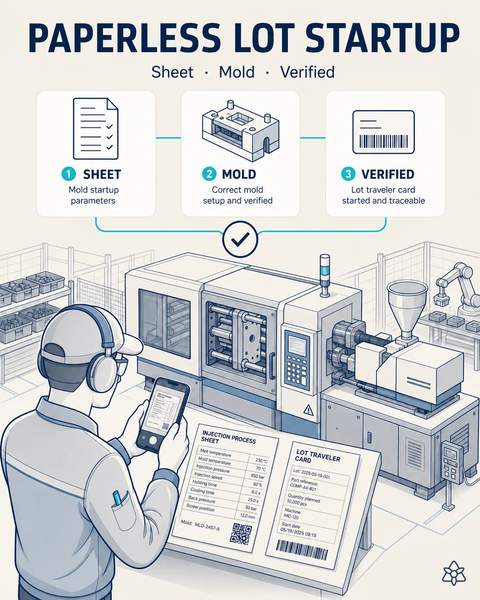 Lot startup without paper latency