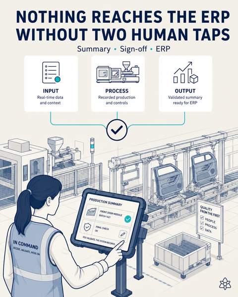 Two taps before the ERP